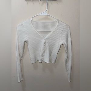 White sweater/cardigan- size small